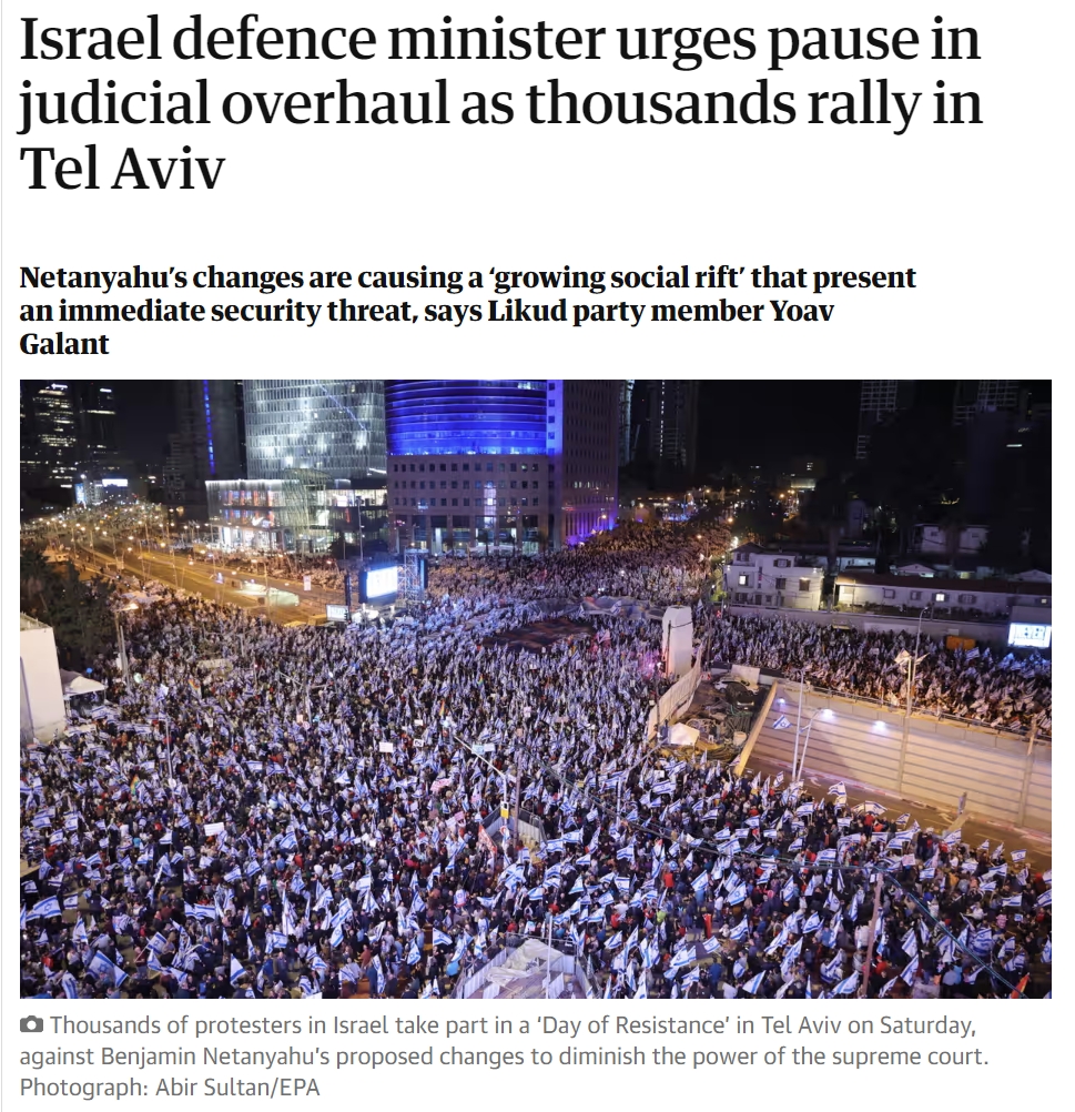 More than 630,000 people participated in a rally on March 25 (Source: The Guardian UK)